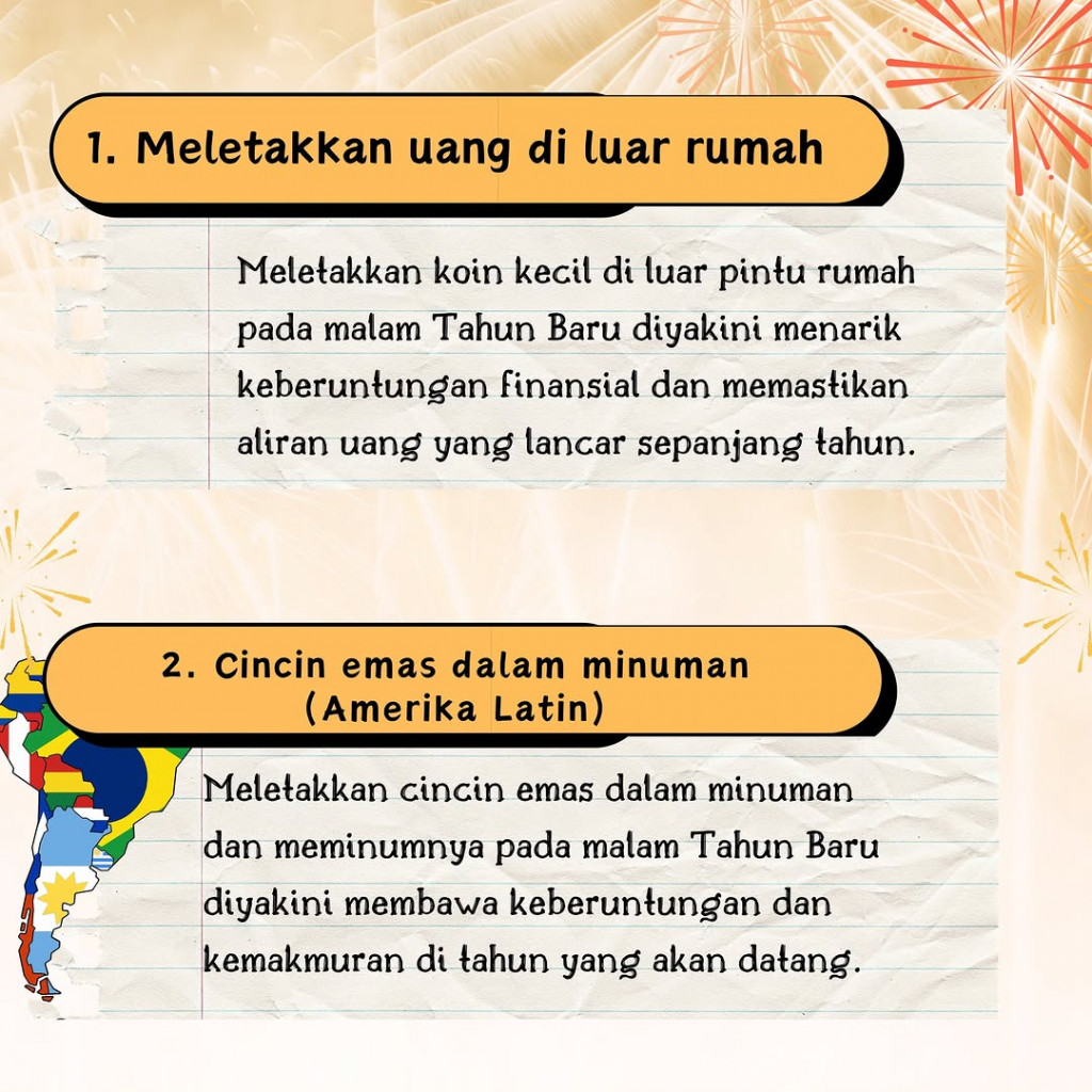 15 Tradisi Unik Menarik Keberuntungan saat Tahun Baru