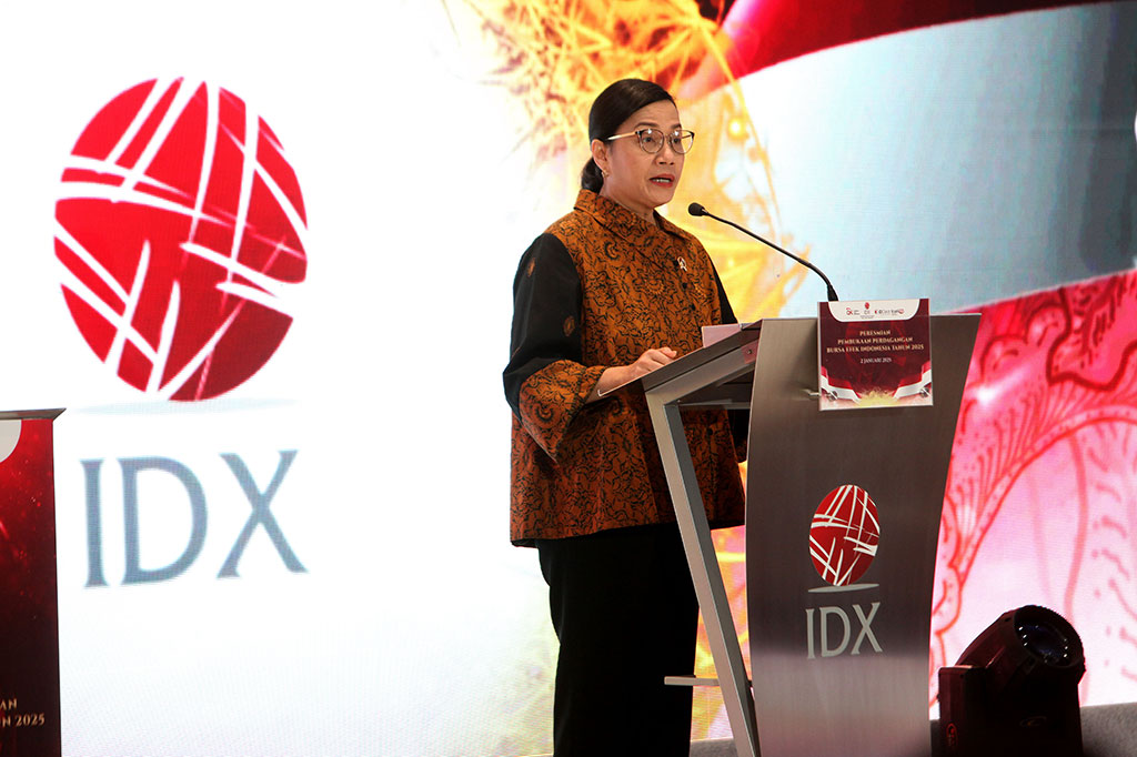 Sri Mulyani menyampaikan pesan dari Presiden Prabowo Subianto untuk bersama-sama menjaga dan memperkuat Indonesia, serta menggunakan seluruh sumber daya yang dimiliki untuk kemakmuran rakyat.