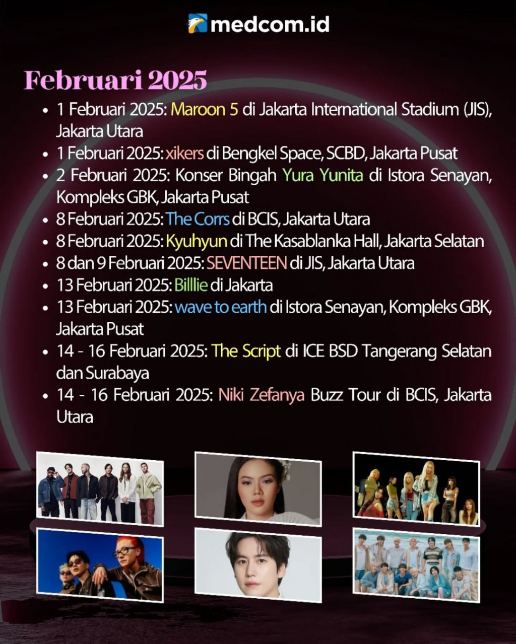 Deretan Konser Musik sepanjang 2025