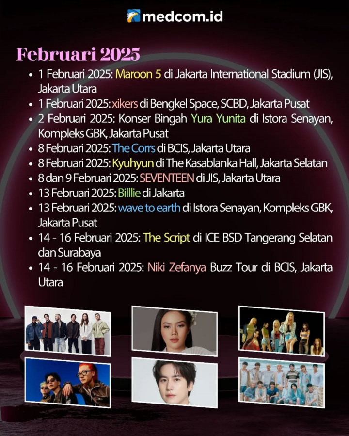 Deretan Konser Musik sepanjang 2025