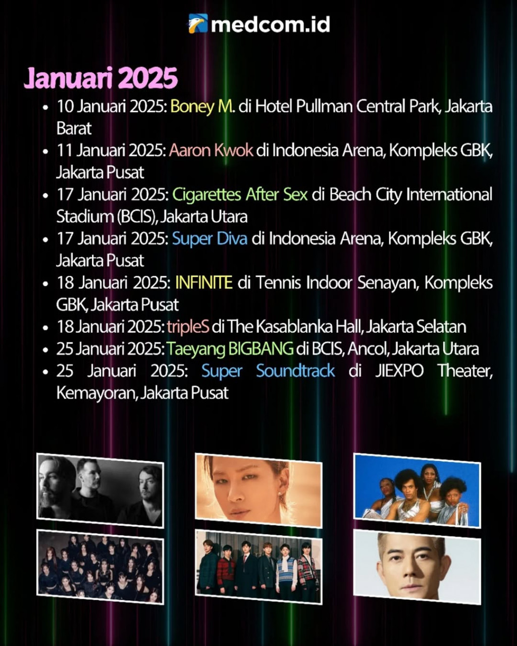 Deretan Konser Musik sepanjang 2025
