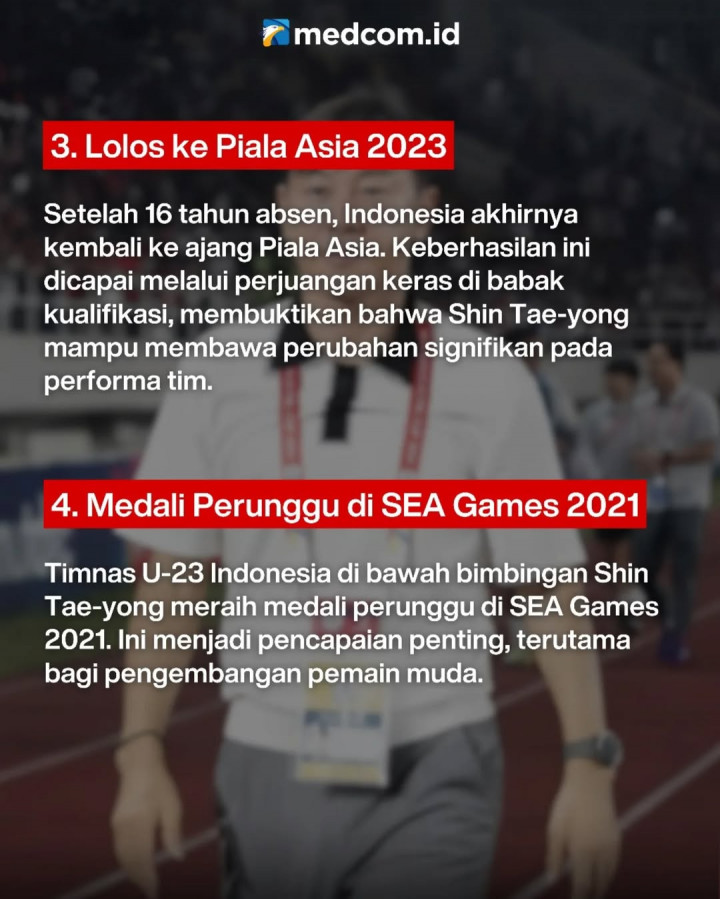 Kilas Balik 8 Jasa Shin Tae-yong untuk Sepakbola Indonesia
