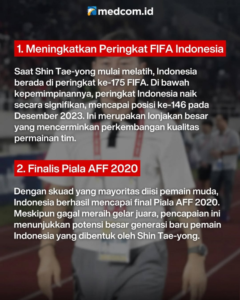 Kilas Balik 8 Jasa Shin Tae-yong untuk Sepakbola Indonesia