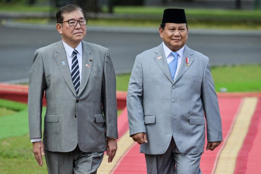 M Jepang Shigeru Ishiba merupakan pemimpin negara asing pertama yang diterima oleh Prabowo di Istana Bogor sejak resmi menjabat sebagai Presiden RI pada 20 Oktober 2024.