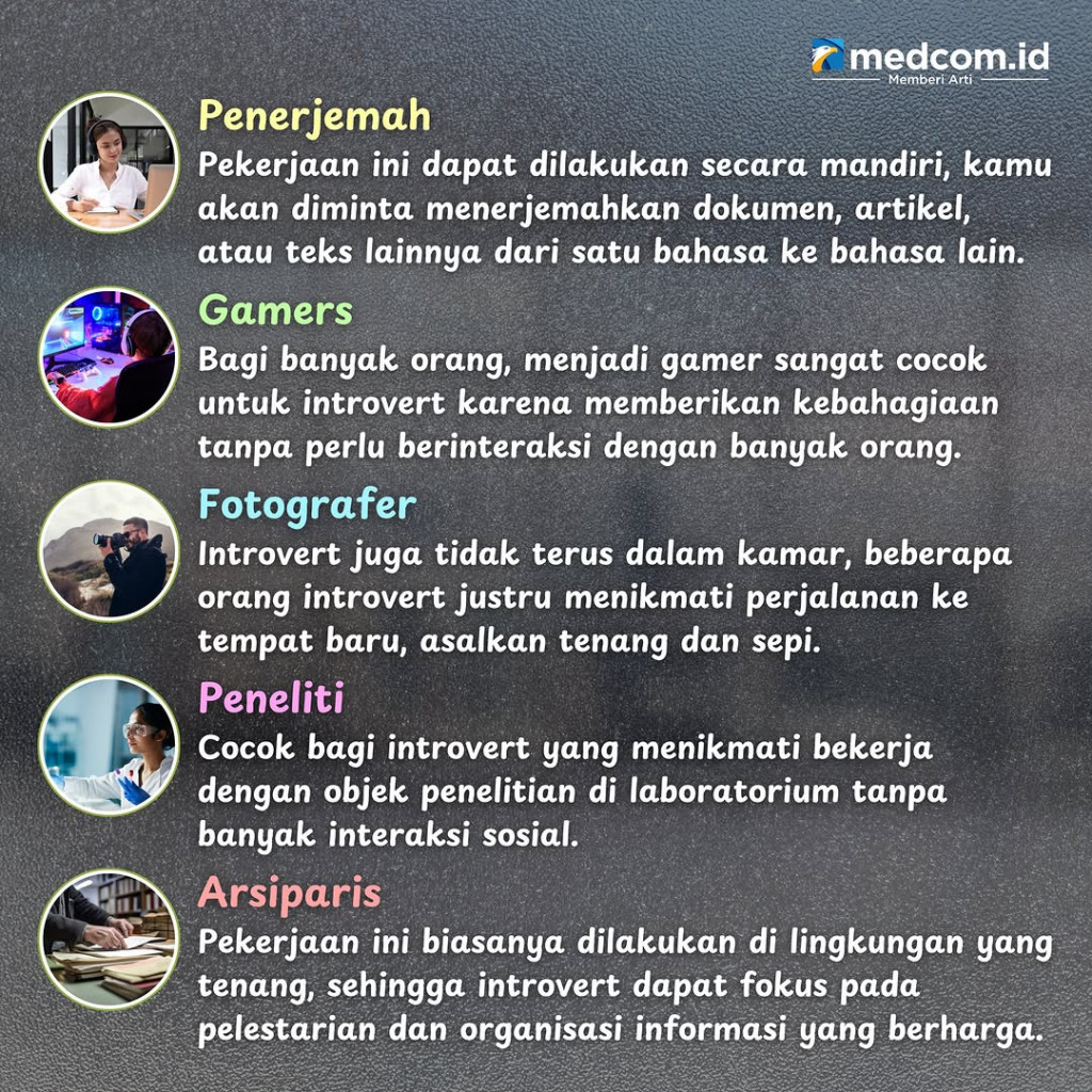Sejumlah Profesi yang Cocok untuk Introvert