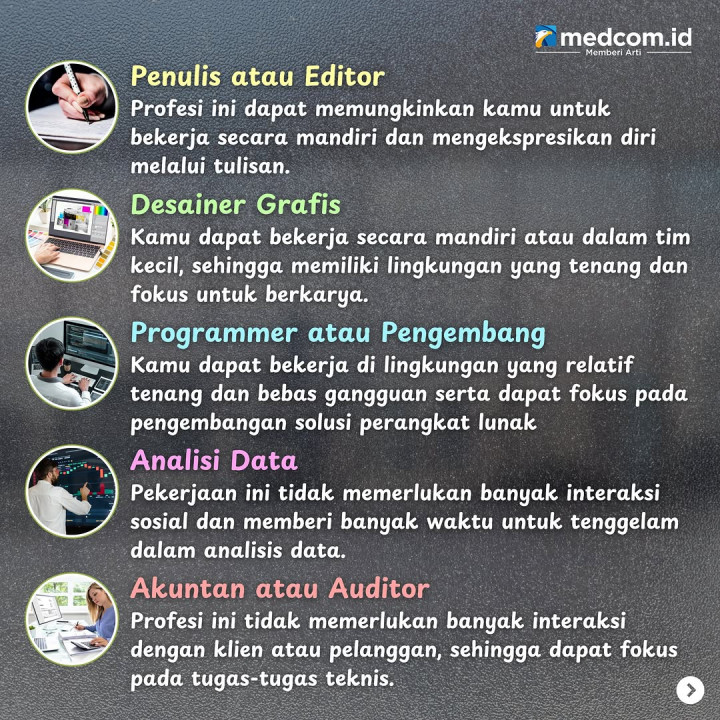 Sejumlah Profesi yang Cocok untuk Introvert