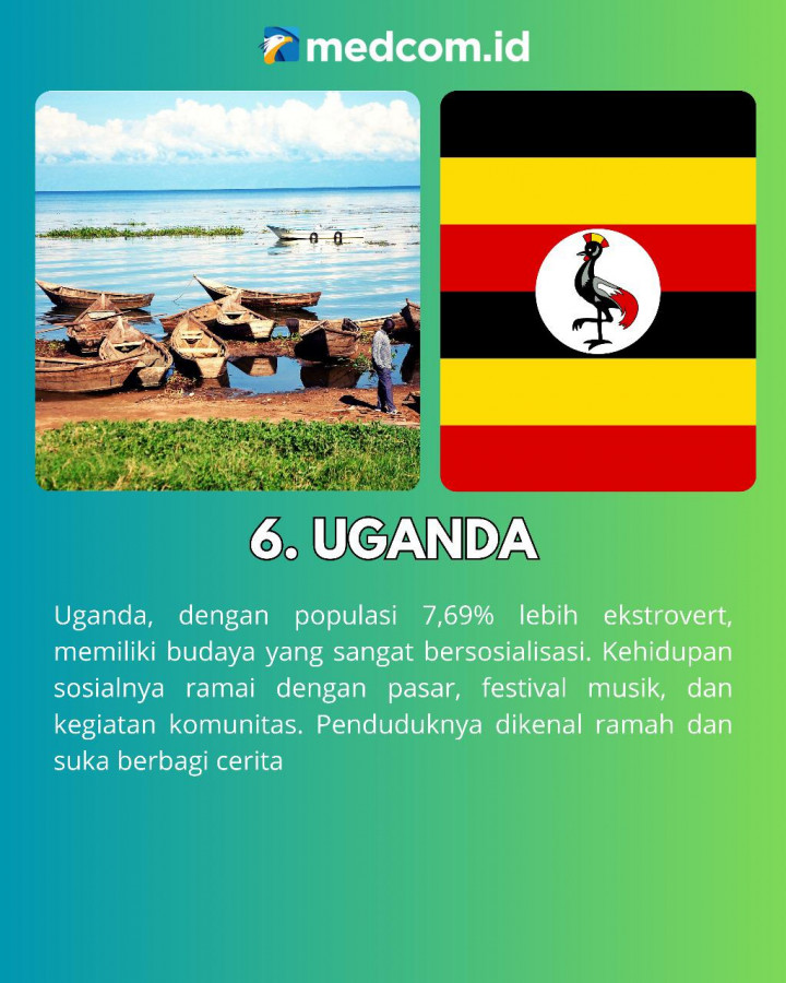 Negara-negara Terbaik untuk Ekstrovert