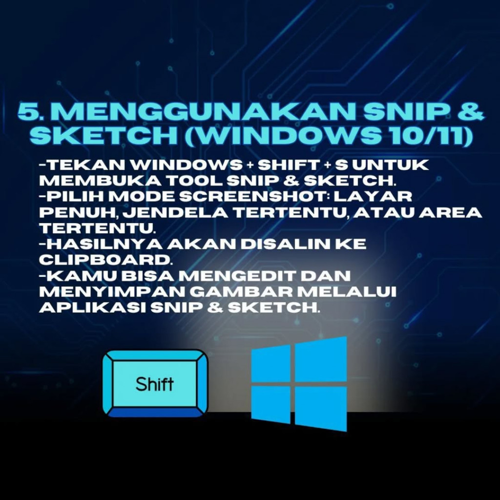 Beberapa Metode Screenshot Mudah dan Cepat di Komputer