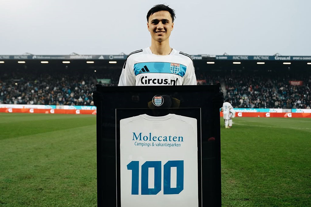 Ini merupakan penampian ke-100 bagi Reijnders bersama klubnya PEC Zwolle. 
