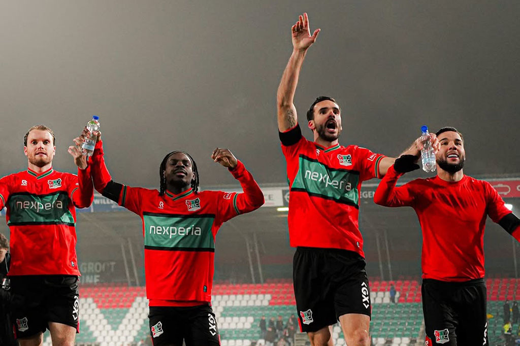 Bek Timnas Indonesia, Calvin Verdonk mencetak gol spektakuler kala timnya NEC Nijmegen menggilas Fortuna Sittard dengan skor telak 4-1 dalam lanjutan Eredivisie 2024/25 pekan ke-19 di Gofferstadion, Minggu, 19 Januari 2025 malam WIB.