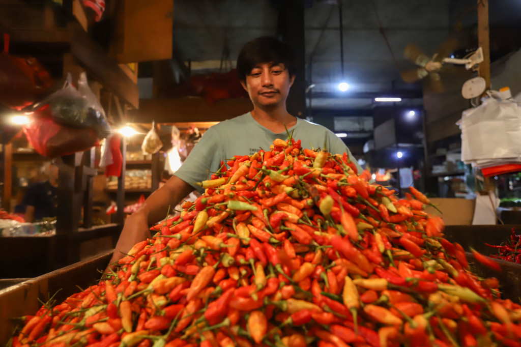 Sementara harga cabai merah yang sebelumnya Rp50 Ribu per kilogram naik drastis menjadi Rp80 Ribu per kilogram. 