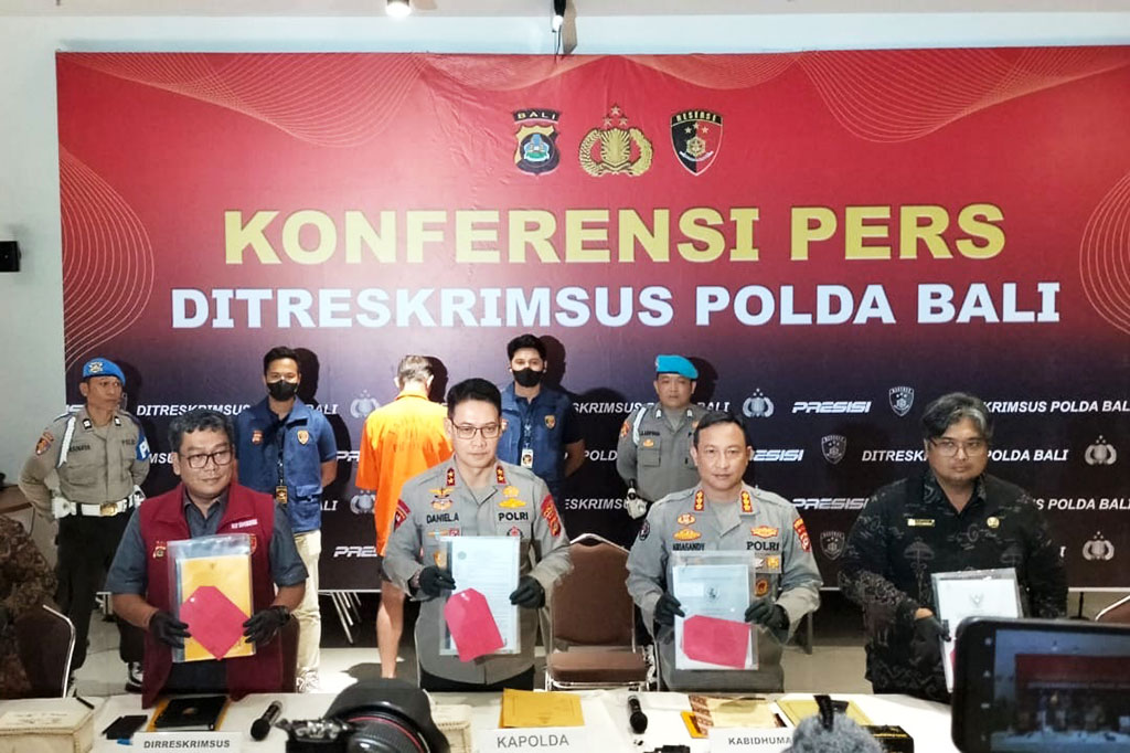 Kapolda Bali Irjen Daniel Adityajaya mengatakan bahwa AF, pria asal Jerman yang juga berstatus sebagai Direktur PT Tommorow Land Development Bali dan Direktur PT Alfa Management Bali, diduga melanggar Undang-Undang Republik Indonesia Nomor 22 Tahun 2019 tentang Sistem Budi Daya Pertanian Berkelanjutan dan/atau UU No. 41 Tahun 2009 tentang Perlindungan Lahan Pertanian Pangan Berkelanjutan.