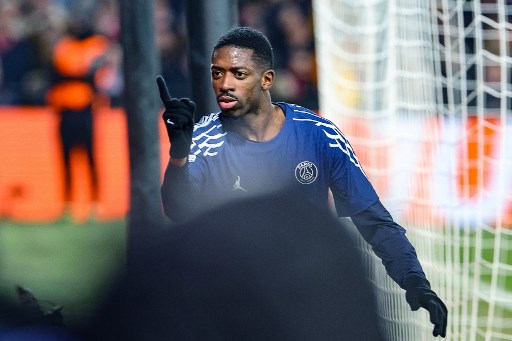 Dua gol Dembele tercipta pada menit ke-45 dan 66. 