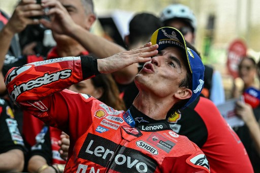 Pembalap Ducati Marc Marquez berhasil menjadi juara sprint race GP Thailand yang berlangsung di Sirkuit Buriram, Sabtu, 1 Maret 2025.