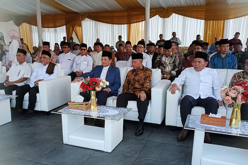 Menteri Agama Prof Dr KH Nazaruddin Umar MA, Sabtu, 8 Maret 2025, meresmikan Masjid Ibadurrahman di Jalan Raya Bojonggede-Kemang, Tajurhalang, Bogor, Jawa Barat.
