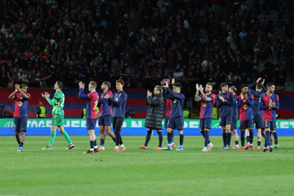 Barcelona melenggang ke perempat final Liga Champions usai menundukkan Benfica 3-1 dalam leg kedua babak 16 besar di Stadion Olimpiade, Barcelona, Rabu, 12 Maret 2025 dini hari WIB. 