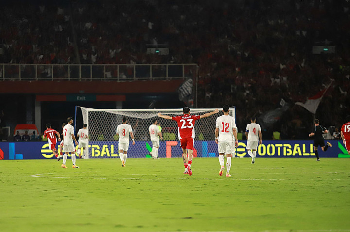 Timnas Indonesia meraih kemenangan tipis dengan skor 1-0 atas Bahrain pada pertandingan kedelapan Grup C Kualifikasi Piala Dunia 2026 zona Asia putaran ketiga di Stadion Gelora Bung Karno, Jakarta, Selasa, 25 Maret 2025 malam.
