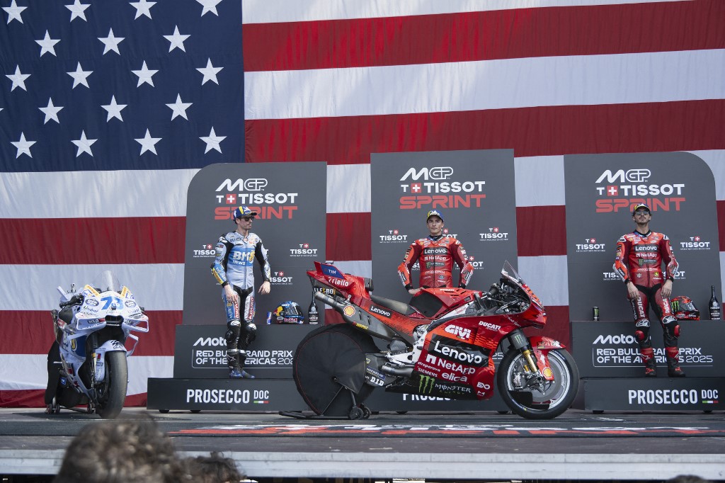 Pebalap Catalan itu menjadi yang tercepat dalam sesi sprint di Circuit of The Amerika, Austin, Texas, Minggu, 30 Maret 2025 pagi WIB.