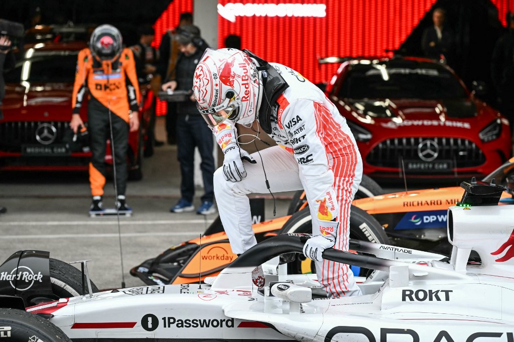 Pebalap Red Bull Max Verstappen memenangkan Grand Prix Jepang F1 2025 di Sirkuit Suzuka pada Minggu, 6 April 2025.