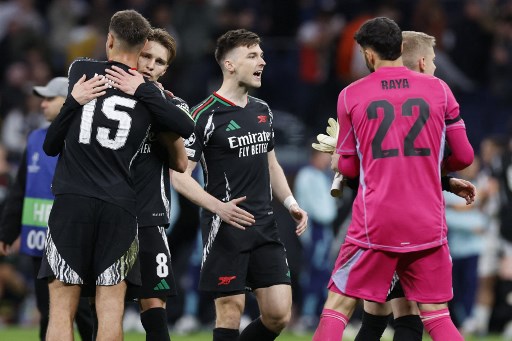 Arsenal sukses menyingkirkan juara bertahan Real Madrid dari Liga Champions setelah menang 2-1 pada leg kedua perempat final Liga Champions di Stadion Santiago Bernabeu, Madrid, Kamis, 17 April 2025 dini hari WIB.