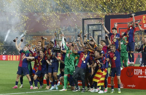 Barcelona menjuarai Piala Raja Spanyol (Copa del Rey) setelah menang dramatis 3-2 atas Real Madrid di Stadion Olimpiade Sevilla pada Minggu, 27 April 2025 dini hari WIB.