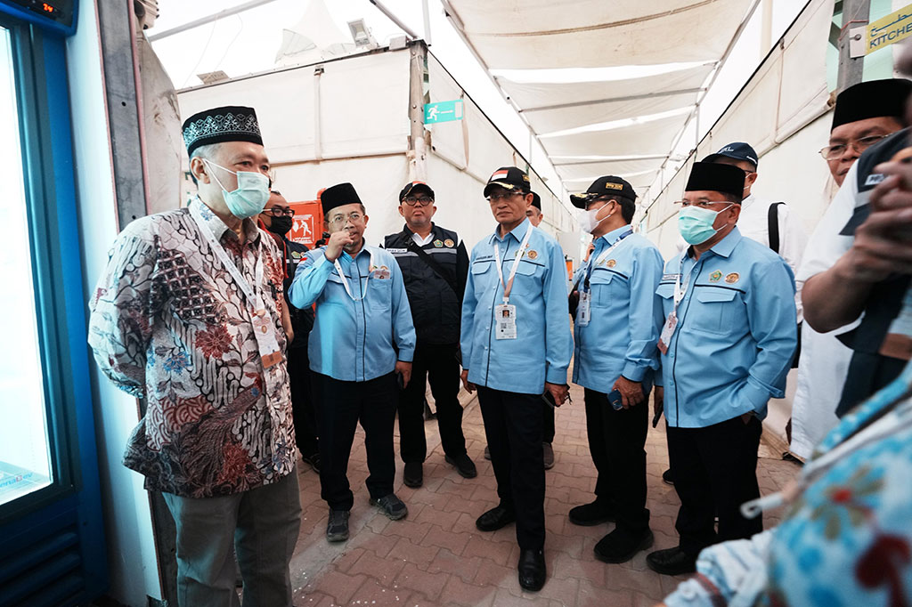 Peninjauan ini untuk memastikan kesiapan fasilitas sebelum puncak ibadah haji pada Kamis, 9 Dzulhijjah 1446 H / 5 Juni 2025.