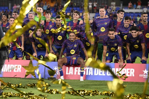 Barcelona meraih kemenangan telak dengan skor 5-0 atas Como 1907 dalam laga Joan Gamper Trophy 2025 di Estadi Johan Cruyff, Senin, 11 Agustus 2025 dini hari WIB.