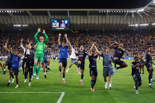 PSG keluar sebagai juara setelah menang 4-3 setelah dua penendang Tottenham, yakni Micky van de Van dan Mathys Tel, gagal melaksanakan tugasnya. 