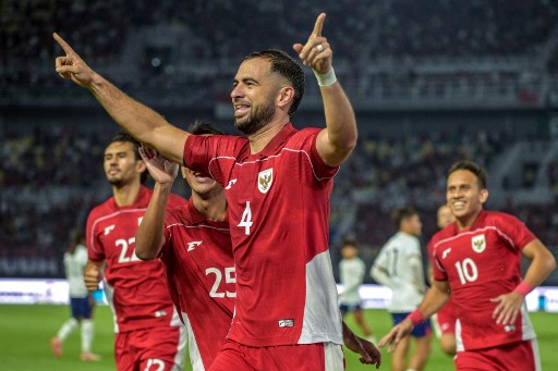 Gol-gol Timna Garuda dicetak oleh Jordi Amat, Chao Ming Hsiu (gol bunuh diri), Marc Klok, Eliano Reijnders, Ramadhan Sananta, dan Sandy Walsh.