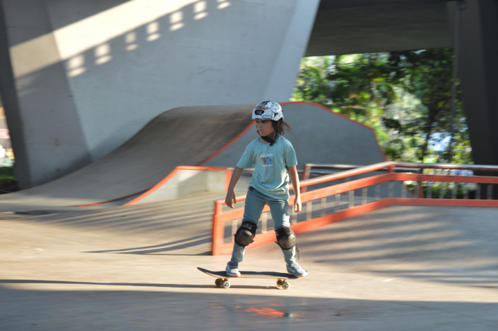Fly Over Slipi Skate Park di bawah jembatan layang Slipi, Jakarta Barat, kini menjadi ruang publik favorit bagi anak muda.