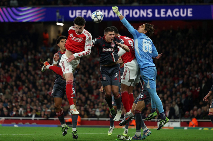 Arsenal mencatat kemenangkan meyakinkan 2-0 di kandang sendiri atas Olympiakos dalam pertandingan kedua fase liga Liga Champions di Emirates Stadium, Kamis, 2 Oktober 2025 dini hari WIB.