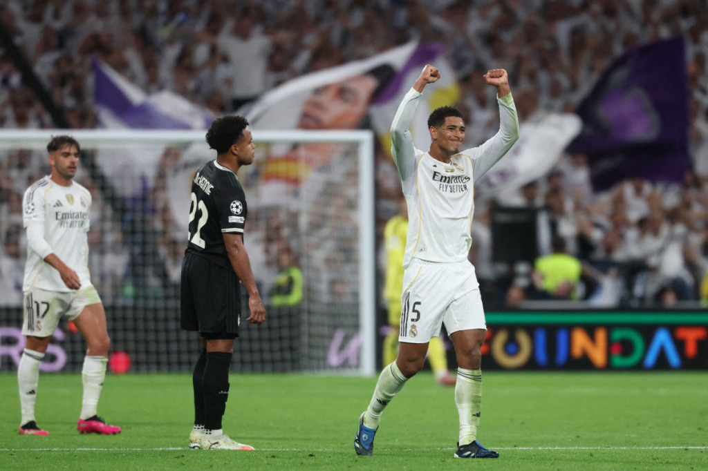 Gol tunggal gelandang Inggris, Jude Bellingham, mengantar Real Madrid menaklukkan Juventus dengan skor 1-0 pada lanjutan Liga Champions UEFA 2025/2026 di Stadion Santiago Bernabeu, Madrid, Kamis, 3 Oktober 2025 dini hari WIB.