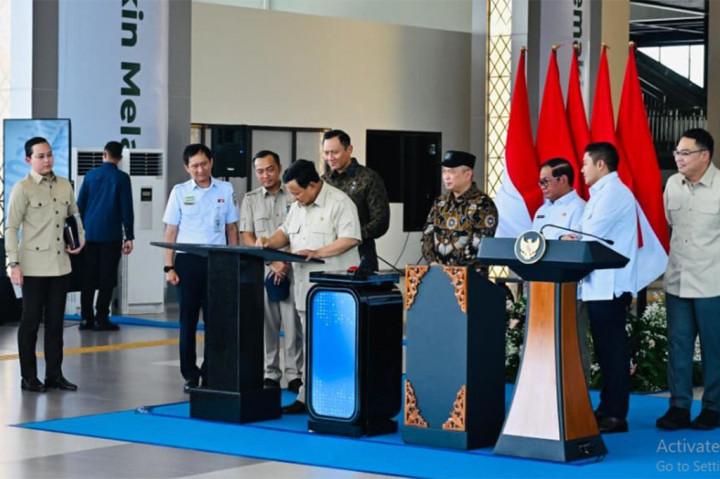 Presiden Prabowo Subianto meresmikan Stasiun Tanah Abang Baru pada Selasa, 4 November 2025.
