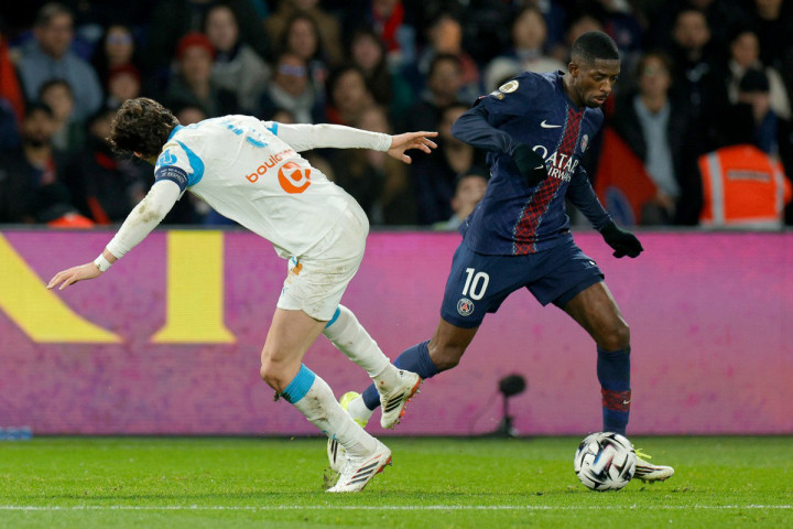 Ousmane Dembele menjadi bintang kemenangan Les Parisiens dengan memborong dua gol di babak pertama.