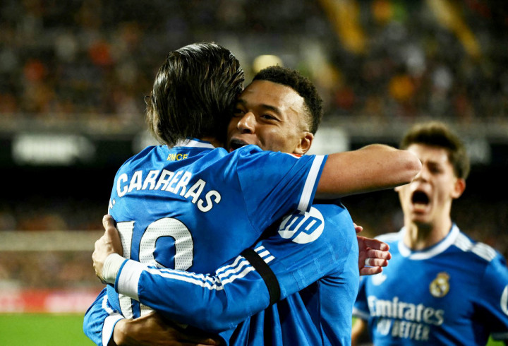 Penyerang Prancis itu mencetak gol pada menit ke-90+1 setelah memanfaatkan umpan silang Brahim Diaz.