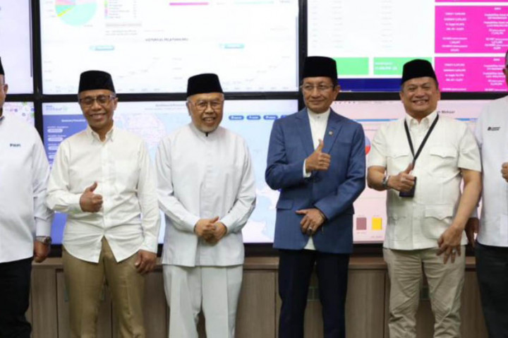 Menteri Agama Nasaruddin Umar menyampaikan pesan penuh harapan kepada Keluarga Besar PT Permodalan Nasional Madani (PNM) saat berkunjung ke Menara PNM, Jakarta, Rabu, 12 Februari 2026.