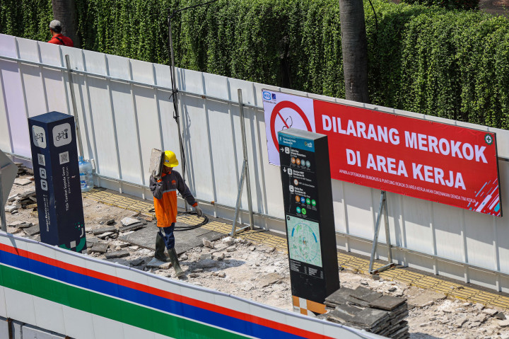 Proyek tersebut mencakup rekayasa lalu lintas serta penataan kawasan Stasiun MRT Bundaran HI menjadi ruang multifungsi yang berlangsung pada 10 April hingga 30 Mei 2026.