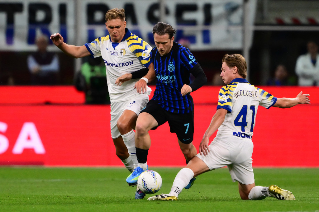 Inter Milan memastikan menjuarai Liga Italia setelah membekuk Parma dengan skor 2-0 pada pekan 35 Liga Italia di Stadion Giuseppe Meazza, Milan, Minggu, 3 Mei 2026 waktu setempat.