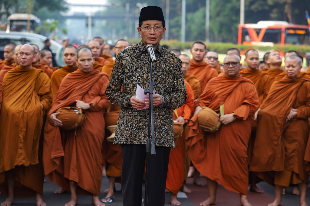 Kegiatan tersebut juga dihadiri oleh Menteri Agama Nasaruddin Umar.