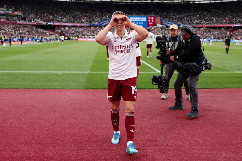 Gol kemenangan The Gunners dicetak oleh Leandro Trossard. 