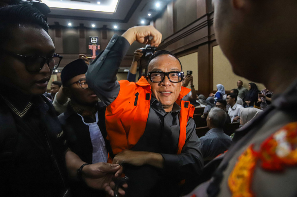 Sidang tersebut beragendakan pembacaan vonis terhadap Immanuel Ebenezer dalam perkara dugaan pemerasan terkait penerbitan sertifikat K3.