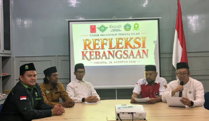 Forum Organisasi Pemuda Islam Nasional menyampaikan sejumlah sikap kebangsaan dalam momentum 81 tahun kemerdekaan Indonesia. Sikap tersebut mencakup berbagai isu, mulai dari penegakan hukum, kebebasan berekspresi, pemberantasan judi online, reformasi agraria, pengelolaan sumber daya alam, pendidikan, hingga kedaulatan pangan.