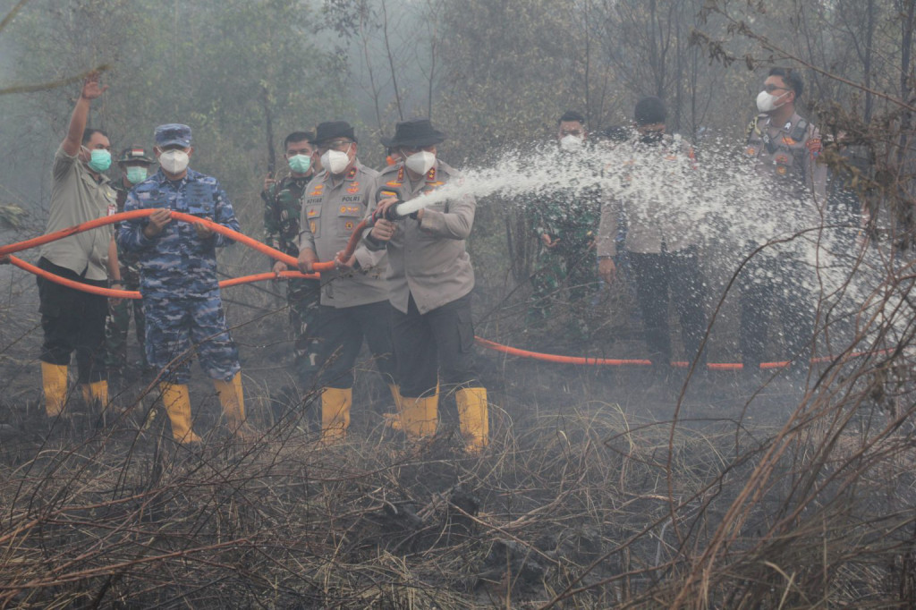 Penanganan kebakaran hutan dan lahan (karhutla) di Kalimantan Selatan dilakukan melalui berbagai langkah, mulai dari pemadaman, pembasahan lahan, edukasi, penegakan hukum hingga kolaborasi lintas sektor.