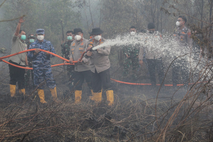 Penanganan kebakaran hutan dan lahan (karhutla) di Kalimantan Selatan dilakukan melalui berbagai langkah, mulai dari pemadaman, pembasahan lahan, edukasi, penegakan hukum hingga kolaborasi lintas sektor.