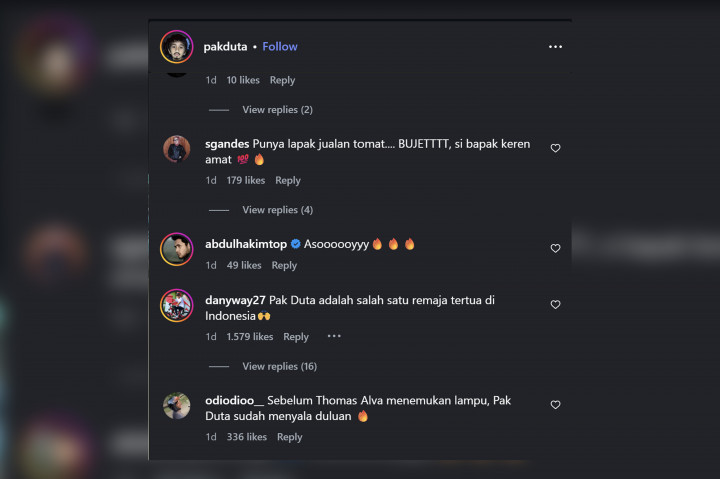Sejumlah warganet turut memberikan respons di kolom komentar. 