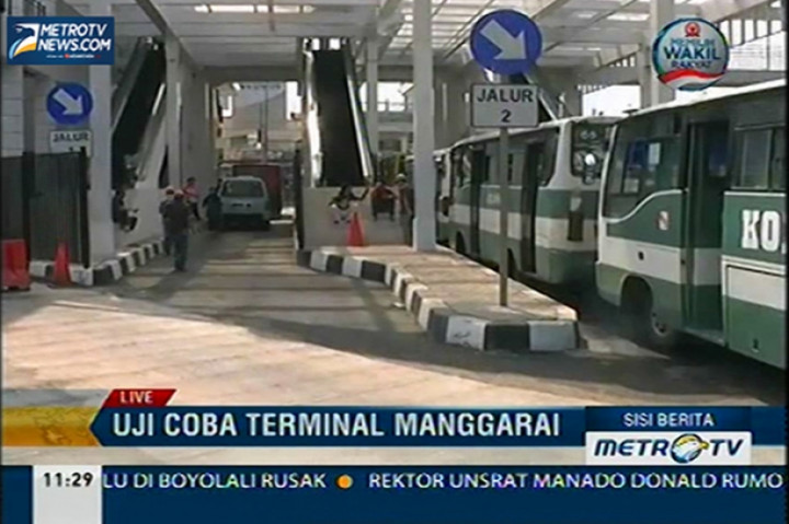 Uji Coba Terminal Bus Manggarai