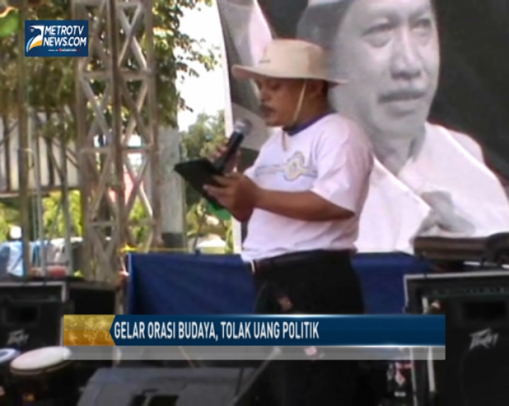 Sastrawan Trenggalek Gelar Orasi Budaya Tolak Politik Uang