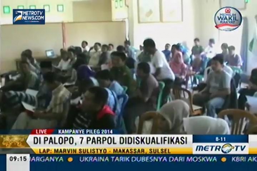 Di Palopo, 7 Parpol Didiskualifikasi