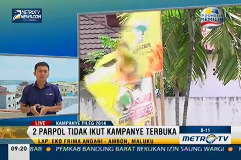 2 Parpol di Ambon Tidak Ikut Kampanye Terbuka