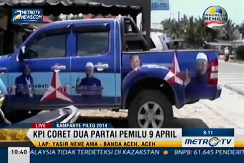 KPI Aceh Coret Dua Partai